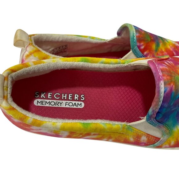 Skechers poppy Hippy Hype Womens size 10 shoes multicolor tie dye slip on sneake - Picture 7 of 8